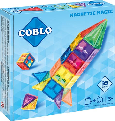 Coblo toy magnetic tiles Classic 35 pieces