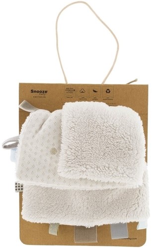 Snoozebaby Organic Cuddle Cloth Stone Beige - 25x25 cm-2