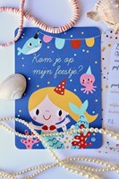 Bora Shop mermaid invitation cards - set of 6 pieces-2