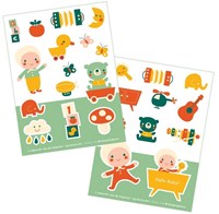 Bora Shop sticker set - Hello Baby - 2 x A6 baby sticker sheets