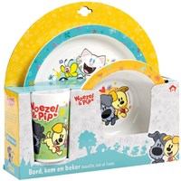 Bambolino Toys children's tableware Woezel & Pip melamine dining set - colourful and durable