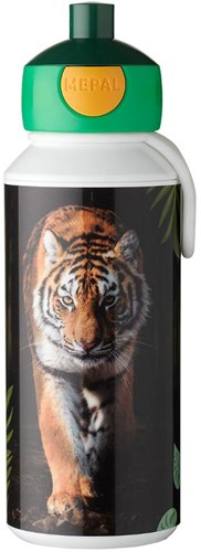 Mepal pop-up water bottle Campus 400 ml - Wild Tiger - BPA-free and child-friendly