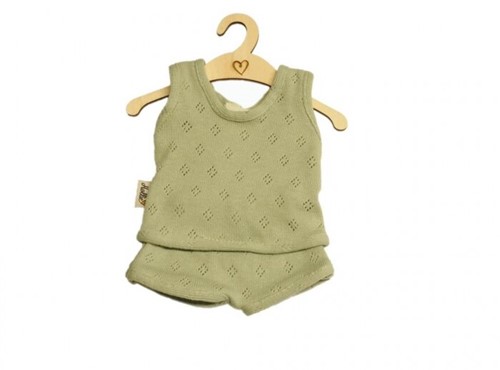Hollie Dolls underwear ajour old green
