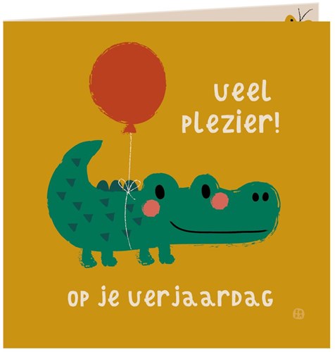 Bora Shop birthday card crocodile with envelope - Jungle fun