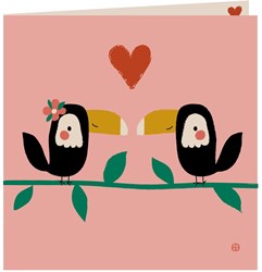 Bora Shop birthday card with envelope - Toucan - greeting card