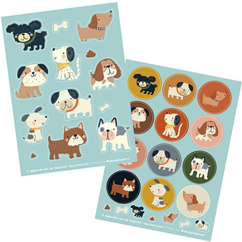 Bora Shop sticker sheets Puppy Love 2 x A6 - creative sticker set
