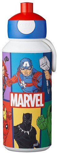 Mepal Avengers pop-up water bottle 400 ml - Kids BPA-free drink bottle