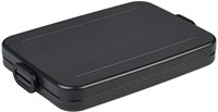 Mepal lunchbox sandwich box Nordic black - flat lunchbox for 4 sandwiches