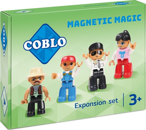 Coblo toy magnetic tiles mini figures / dolls 4 pieces