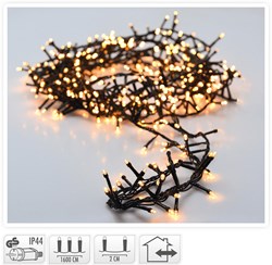 MicroCluster Christmas lights 800 LED 16 meters warm white IP44 outdoor