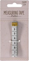 Measuring tape white flexible 1.5 meters for hobby and sewing