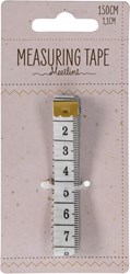 Measuring tape white flexible 1.5 meters for hobby and sewing