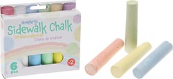 Koopman jumbo sidewalk chalk 10cm set of 6 outdoor play toy