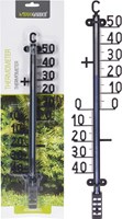 ProGarden classic black thermometer 40cm for outdoor and indoor