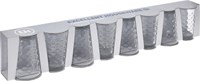 Drinking glass set of 8 - 200 ml - transparent glass - dishwasher safe