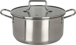 Cooking pan RVS toy with glass lid - 20cm - play kitchen