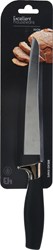 Excellent Houseware bread knife stainless steel 33 cm kitchen knife black softgrip