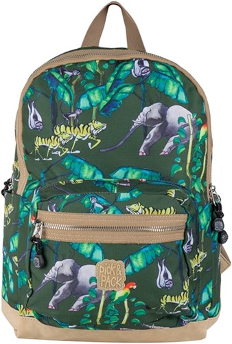 Pick & Pack Happy Jungle Backpack M / Bamboo