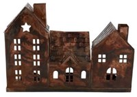 HBX natural living tealight holder decorative metal bronze mood light