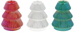 HBX natural living candle holder Christmas tree glass 8cm Christmas decor