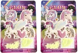 Glow in the dark stickers unicorn 24-piece - Unicorn sticker set