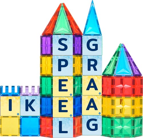 Coblo magnetic tiles toppers uppercase 60 pieces-2