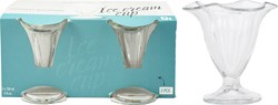 IJsccoupe glass transparent set of 2 150ml dessert glasses