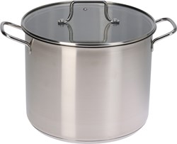 Soeppan toy stainless steel with glass lid - 24cm - educational kitchen toy