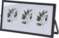Photo frame metal black 22x12x1cm decorative toy