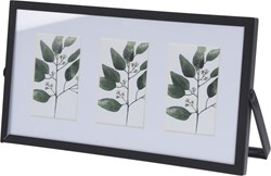 Photo frame metal black 22x12x1cm decorative toy