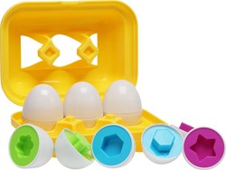 Shape puzzle educational toy Baby Eggs multicolor cardboard