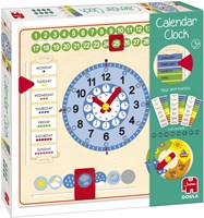 Jumbo educational calendar clock for kids - learning clock toy