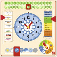 Jumbo educational calendar clock for kids - learning clock toy-3