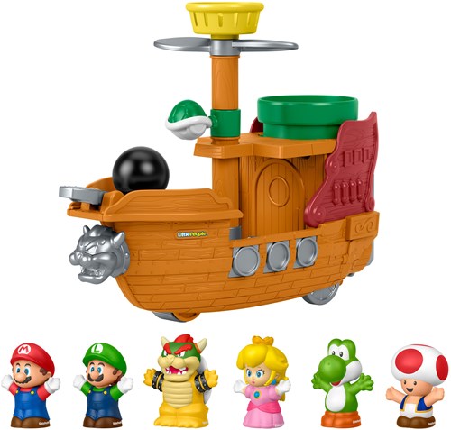 Fisher-Price toy Super Mario airship for toddlers and preschoolers