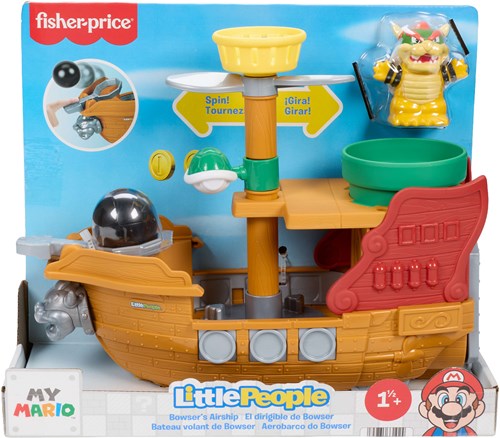 Fisher-Price toy Super Mario airship for toddlers and preschoolers-2