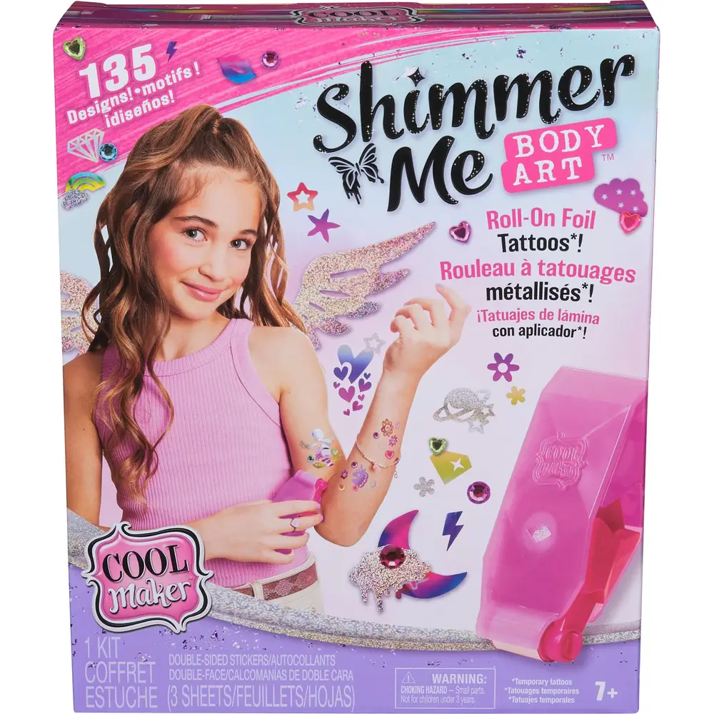 Spin Master tattoo studio toy set - Shimmer Me Tattoo Studio