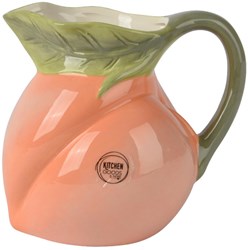 Decoris carafe dolomite peach shape modern orange 1000ml tableware