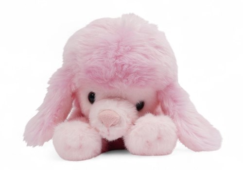 One Love plush pink poodle Millie - soft cuddly toy pink dog