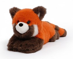 One Love plush red panda Rusty - soft cuddly toy orange brown