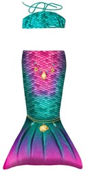 Kuaki mermaid toddler set Star multicolor swim tail 2XS