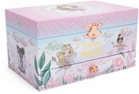 Giggle and Honey music jewelry box fairy princess - pink ballerina jewelry box with mirror