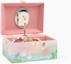 Giggle and Honey music box jewelry - spinning ballerina Swan Lake pink