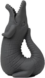 Scrunch toy watering can crocodile - grey - silicone kids watering can