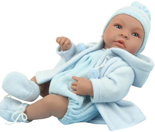 Asi baby doll Leo 36cm - blue duffel coat doll toy-2