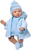 Asi baby doll Koke 36cm - doll with blue duffel coat toy
