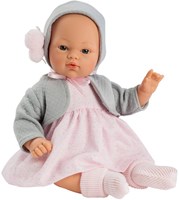 Asi doll baby doll Koke 36cm pink dress grey jacket toy doll