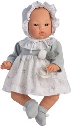 Asi baby doll Koke 36cm - grey Scandinavian dress doll toy
