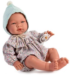 Asi baby doll Pablo 43cm - soft doll in multicolor jumpsuit