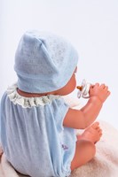 Asi baby doll Pablo 43cm - blue knit bodysuit doll child-2
