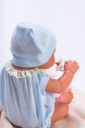 Asi baby doll Pablo 43cm - blue knit bodysuit doll child-2